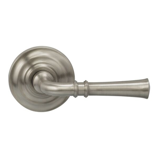 Lever Traditional Rose Pass Lever 2-3/8" BS T Strike Satin Nickel 785