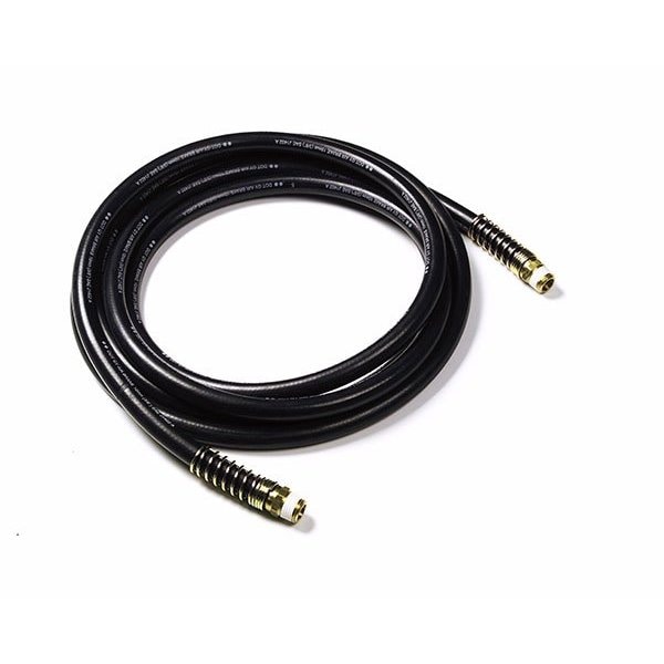 Rubber Air Hose 15 ft., Springs, Black