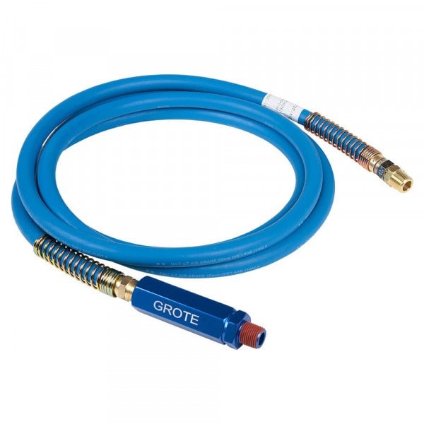 Rubber Air Hose 15 ft., Blue, Blue Anodize