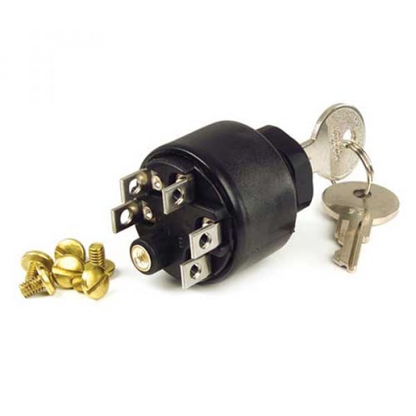 Switch, Igniton, Marine, 3 Pstn w/Choke