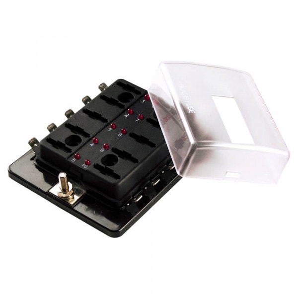 Led Fuse Panel, Min/Atm, 10 Slot and Cover