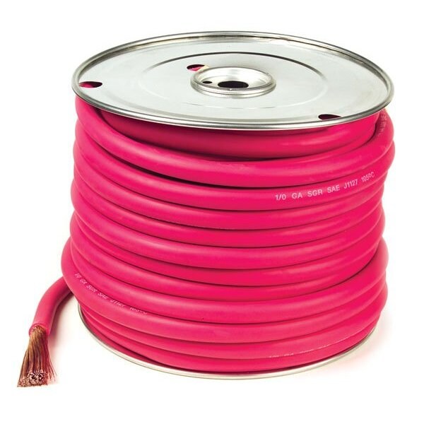 Welding Cable, Red, 4/0Ga, 25 ft. Spool