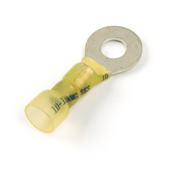 Ring Terminal, 3/8 in Stud Size, 600 V, 25 PK