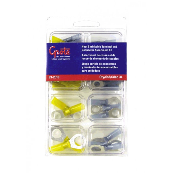 Heat Shrink Terminal Assortment Kit, PK34