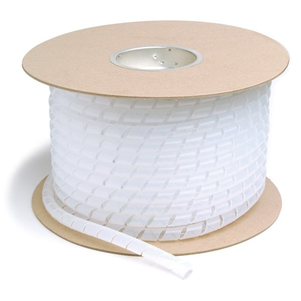 Spiral Wrap, Clear, 1", 100 ft.