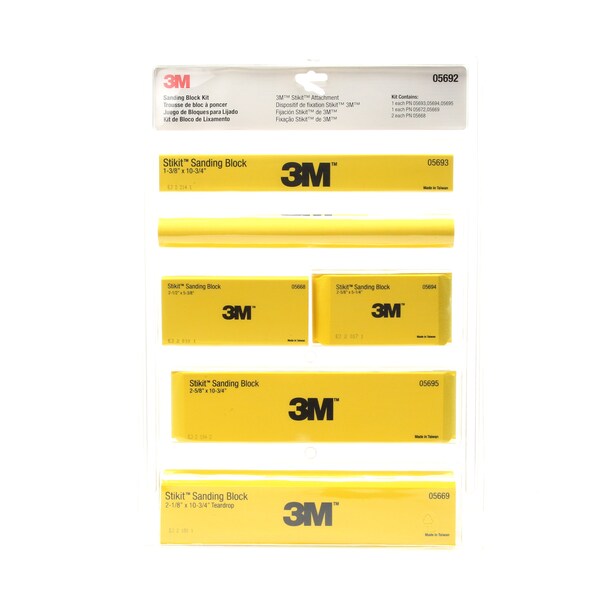 Stikit Sanding Block Kit, 05692, PK6