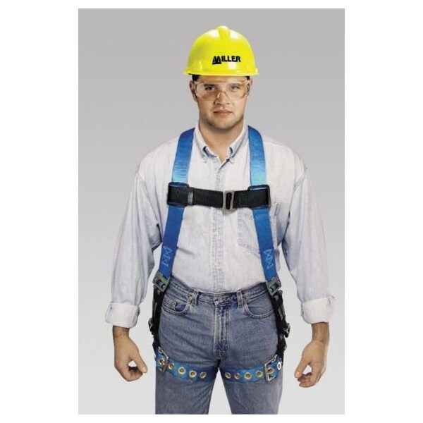 Full Body Harness, 2XL, 400 lb., Back D-Ring