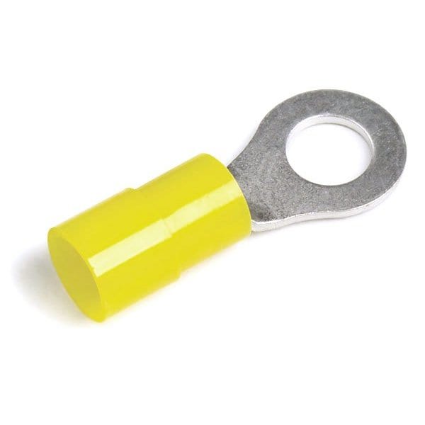 Ring Terminal, #10 Stud Size, 600 V, Nylon Insulated, 50 PK