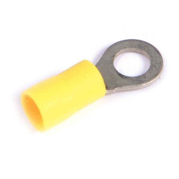 Ring Terminal, #4 to #6 Stud Size, 600 V, 100 PK