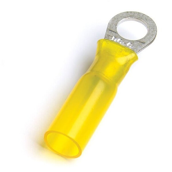 Ring Terminal, 3/8 in Stud Size, 600 V, 50 PK
