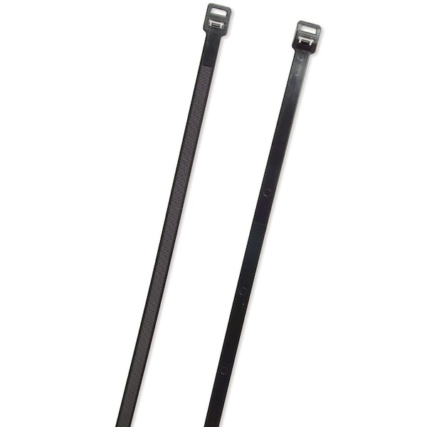 Releasable Tie, Black, 15", 50lb., PK100