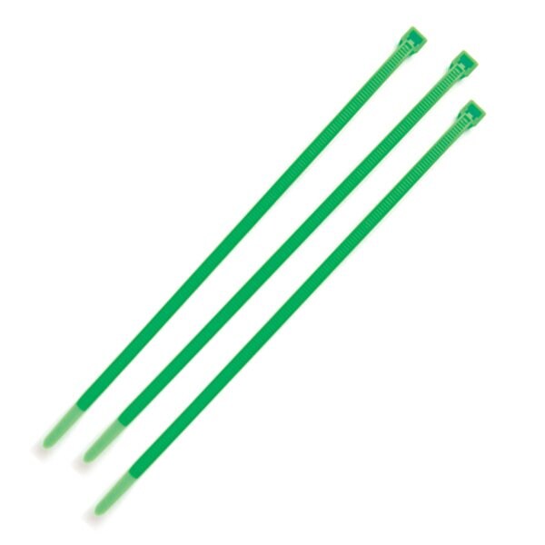 Standard Tie, Green, 8", 50lb, PK1000
