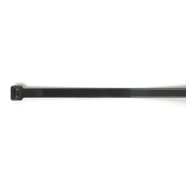 Wide Strap Tie, Black, 9.1", 120lb., PK100