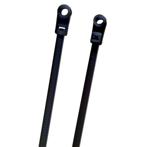 Mounting Tie, Black, 16.2", 120lb., PK100