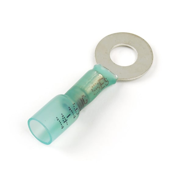 Ring Terminal, 1/4 in Stud Size, 600 V, 25 PK