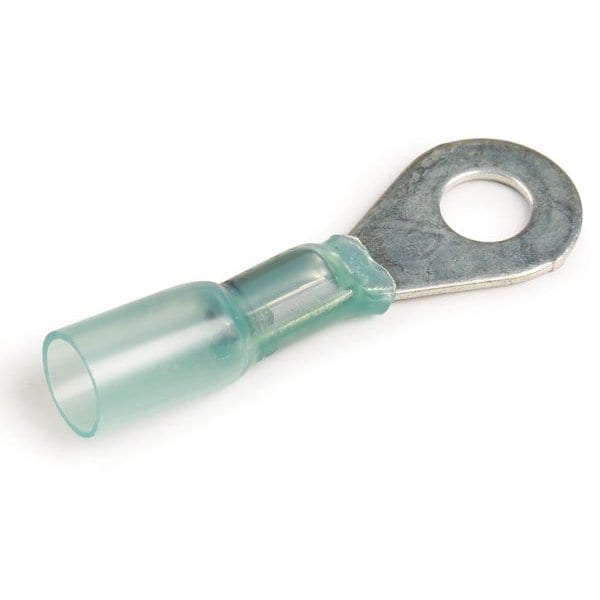 Ring Terminal, 3/8 in Stud Size, 600 V, 25 PK
