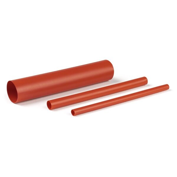 Shrink Tube, Dual Wall, Red, 3/8" X 6", PK20