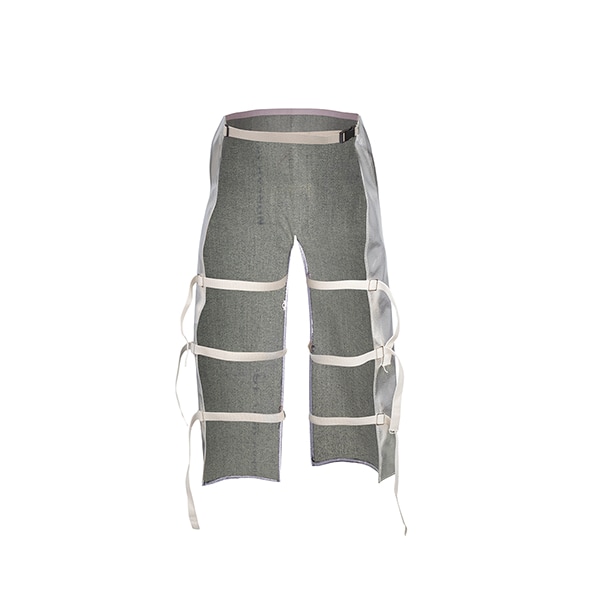 36In Ack Waist Sl Apron, Aluminized Carbon DuPont Kevlar, 36" Length, Silver, 24" x 36"