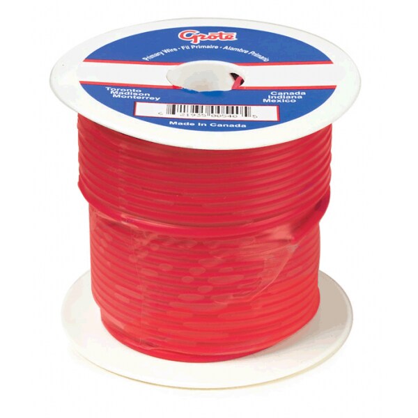 Sxl Wire, 16 Gauge, Red, 100 ft. Spool