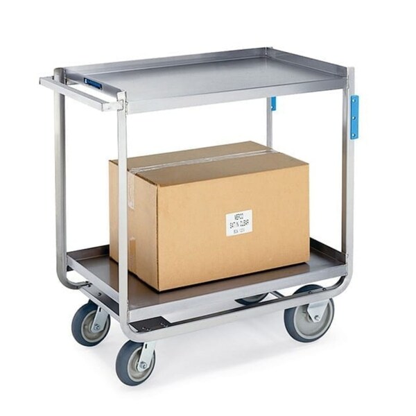 Stainless Steel Utility Cart; 1,500 Lb Capacity, 2 Shelf, 21"x33"