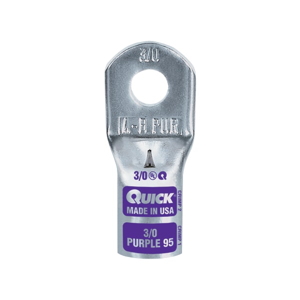 Sight Hole Lug, 2/0, 1/4", PK50