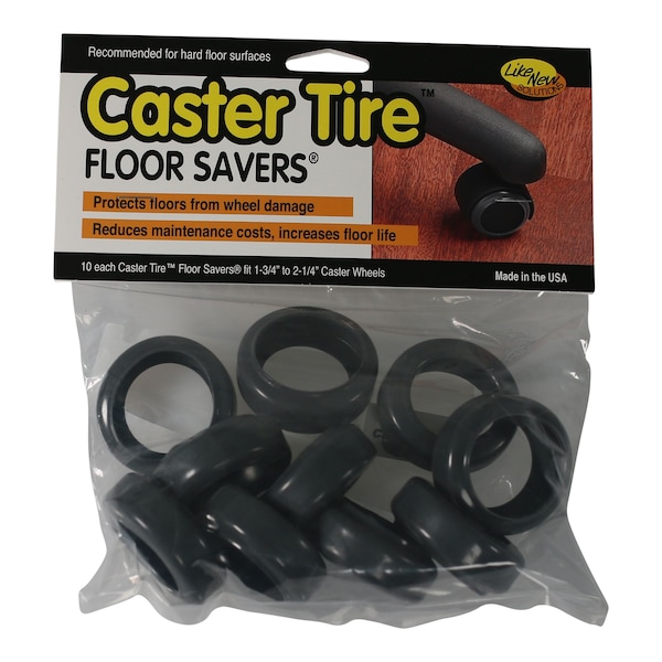 Chair Caster Tires Fits, 1-3/4"-2-1, PK60