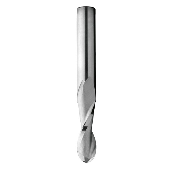 Upcut Ball Nose Spiral Bit, 1/2"