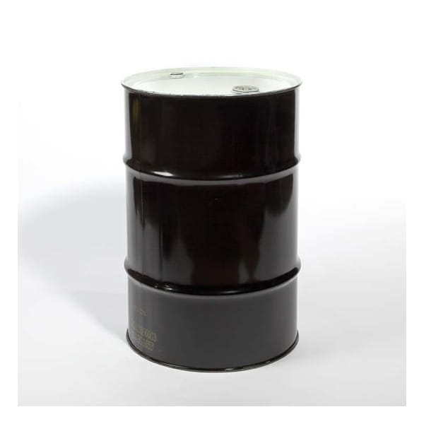 Steel Drum w/Gasket Fittings, 30 gal., Blk