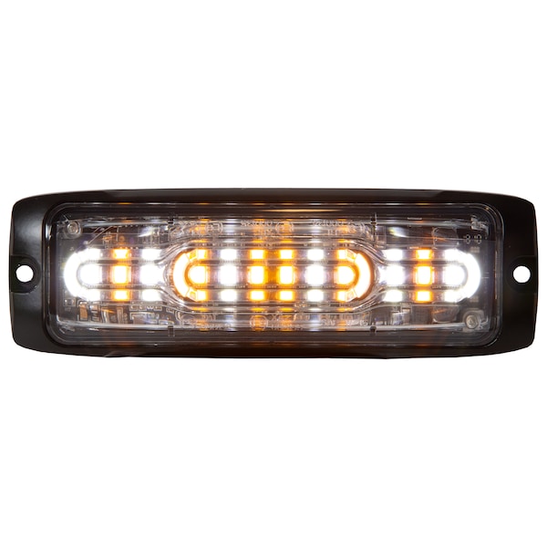 Ultra Thin Wide Angle 5 Inch Amber/Clear LED Strobe Light
