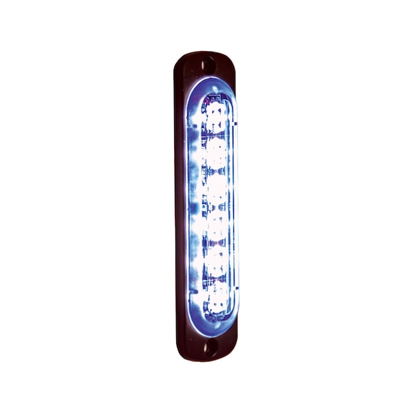 Thin 4.5 Inch Blue Vertical LED Strobe Light