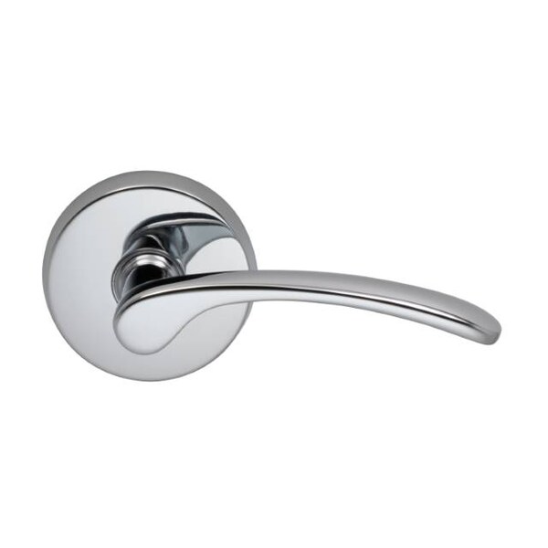 Lever Privacy 2-3/8" Backset, T Strike, 1-3/4" Doors Bright Chrome 890