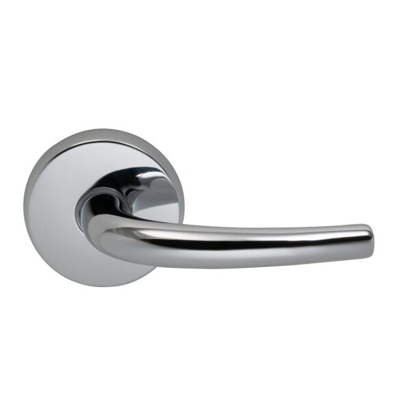 Lever Passage 2-3/8" Backset, T Strike, 1-3/4" Doors Bright Chrome 892