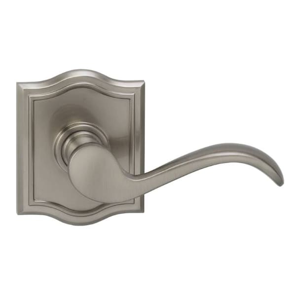 Lever Arched Rose Pass Lever 2-3/8" BS T Strike Satin Nickel 895