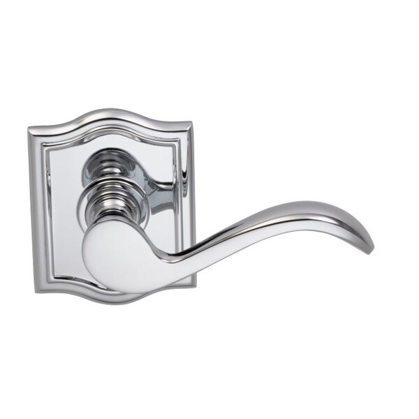 Lever Arched Rose Pass Lever 2-3/4" BS T Strike Bright Chrome 895