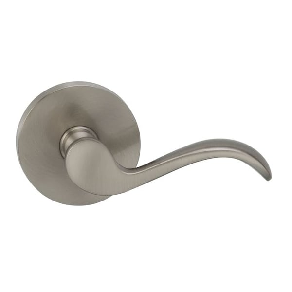 Lever Modern Rose Pass Lever 2-3/4" BS T Strike Satin Nickel 895