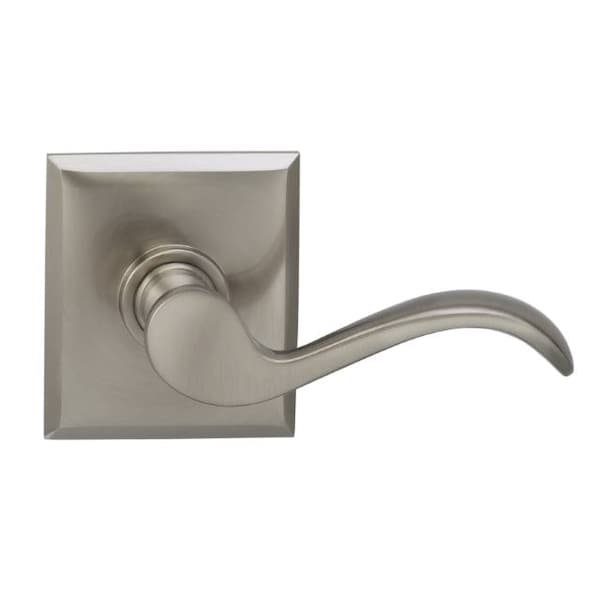 Lever Rectangular Rose Pass Lever 2-3/4" BS T Strike Satin Nickel 895