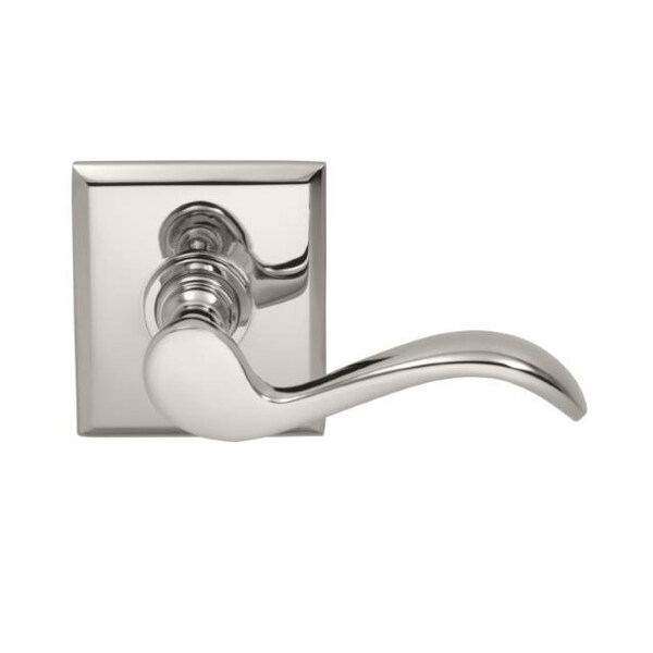 Lever Rectangular Rose Priv Lever 2-3/4" BS T Strike Bright Nickel 895