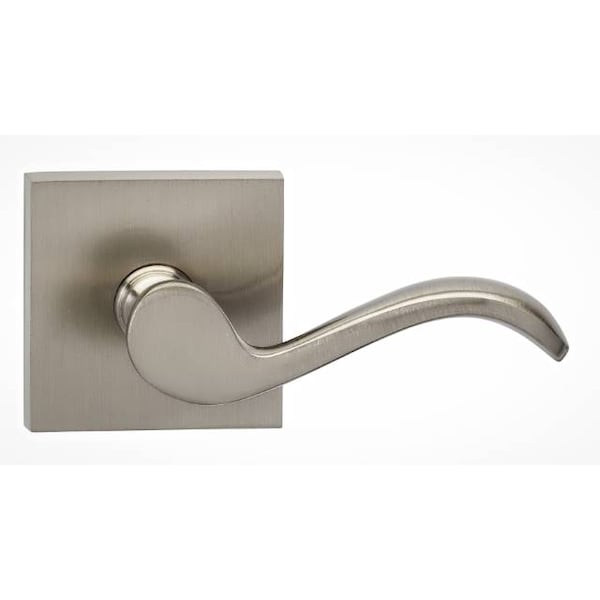 Lever Square Rose Pass Lever 2-3/4" BS T Strike Satin Nickel 895