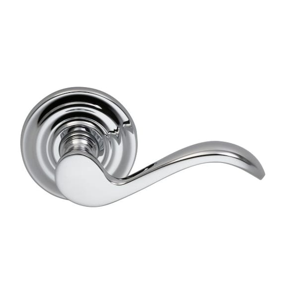 Lever Traditional Rose Priv Lever 2-3/8" BS T Strike Bright Chrome 895