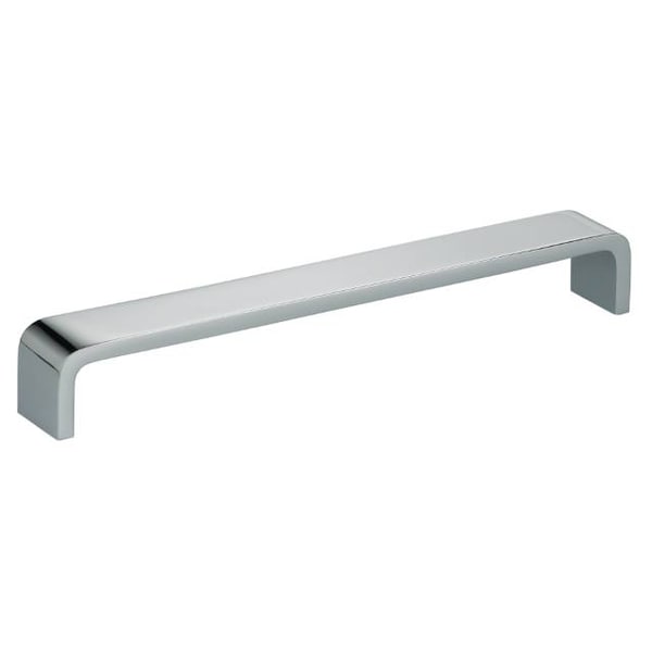 Center to Center Thick Square Cabinet Pull Bright Chrome 5-3/4"