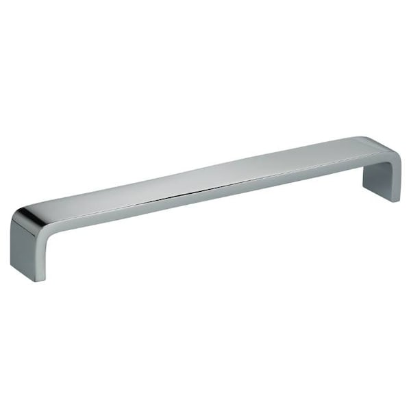 Center to Center Thick Square Cabinet Pull Bright Chrome 7-3/4"