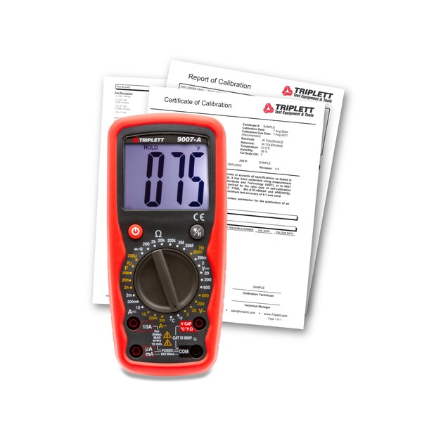 Triplett 9007A-NIST Manual Ranging DMM