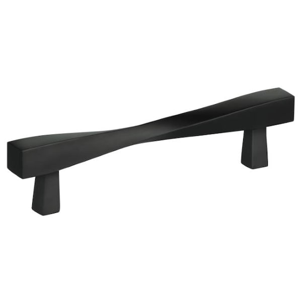 Center to Center Modern Twisted Cabinet Pull Oil Rubbed Bronze 4-5/8"