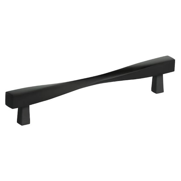 Center to Center Modern Twisted Cabinet Pull Oil Rubbed Bronze 6-5/8"