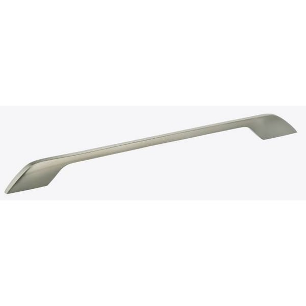 Center to Center Modern Flat Cabinet Pull Satin Nickel 12-1/4"