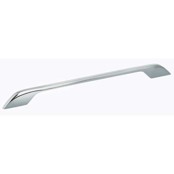 Center to Center Modern Flat Cabinet Pull Bright Chrome 12-1/4"