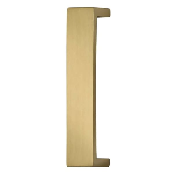 Center to Center Flat Modern Cabinet Pull Satin Brass 4"