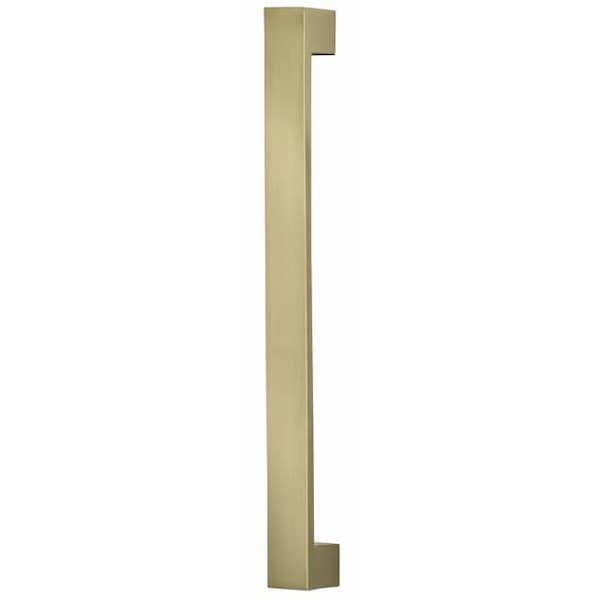 Flat Modern Appliance Door Pull Satin Brass 12" Center to Center