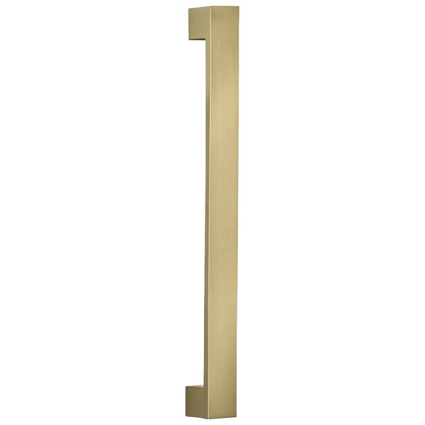 Flat Modern Appliance Door Pull Antique Brass 12" Center to Center