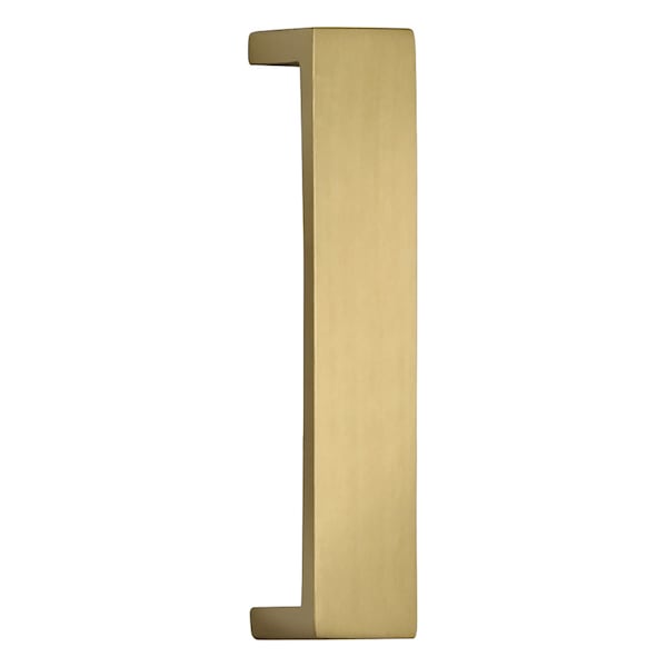 Center to Center Flat Modern Cabinet Pull Antique Brass 4"